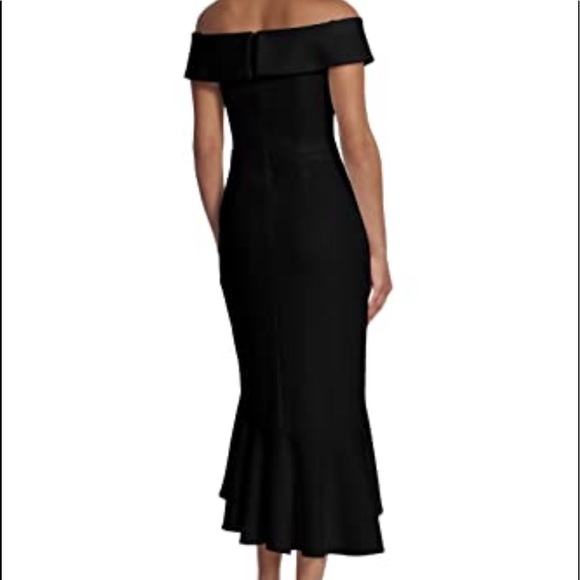 *NWT* Maggy London High Low Ruffle Midi Cocktail Dress - Picture 4 of 11